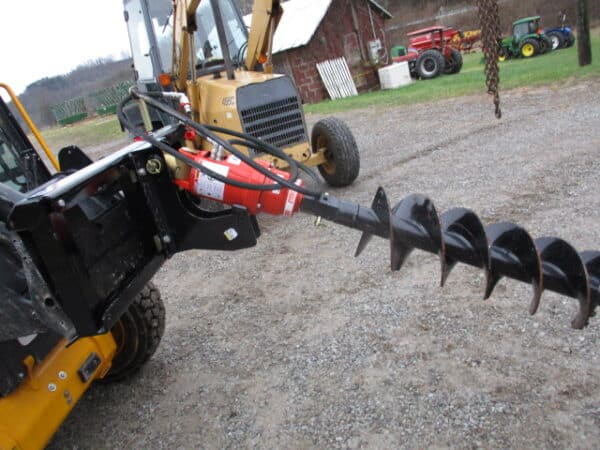 IronCraft skid steer post digger 12" auger