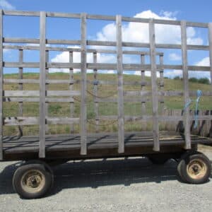 16ft wooden bale wagon