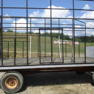 Metal 16ft bale wagon ,