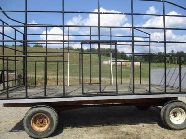 Metal 16ft bale wagon ,