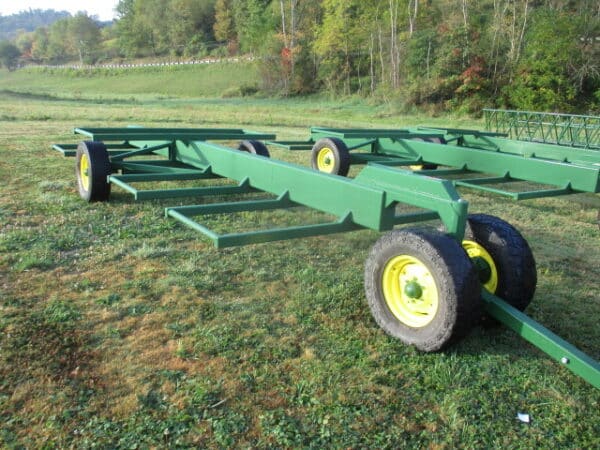 Stoltzfus hay hauling wagons