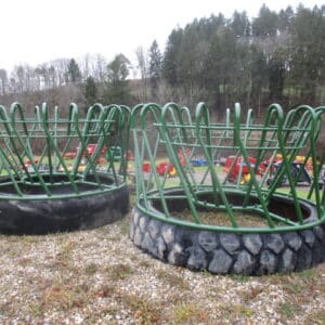 J&L hay saver Rubber Tire Base